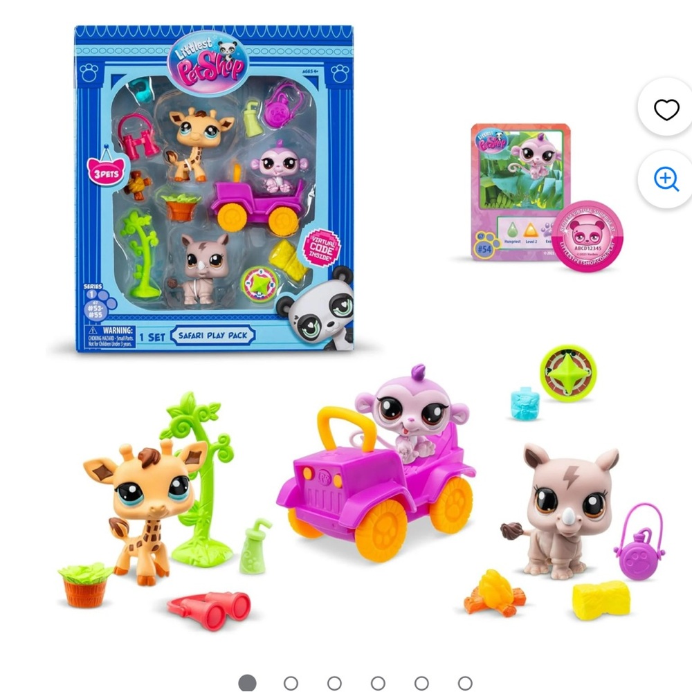 Littlest Pet Shop Safari Adventure Set - Pink and Orange